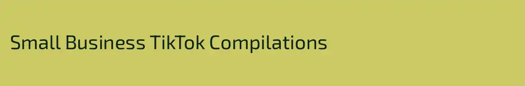 Small Business TikTok Compilations